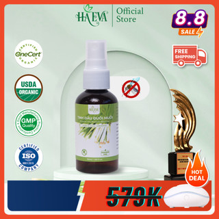 [HAEVA Official] Tinh Dầu Xịt Đuổi Muỗi Sả Chanh HA EVA - 100% Thiên Nhiên, Đuổi Muỗi Hiệu Quả