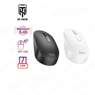  Chuột Không Dây Bluetooth 2.4G Hoco GM14  kết nối USB DPI 1200 thiết kế sang trọng  tiện lợi khi sử dụng 