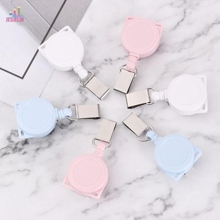 JESJELIU Huy Hiệu Cuộn Kẹp Thời Trang Mờ Kéo Có Thể Thu Vào Đồ Dùng Văn Phòng Huy Hiệu Kẹp