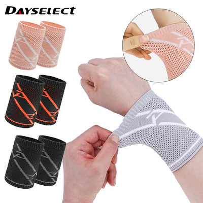 Dayselect 1 Miếng 3D Thể Thao Dệt Kim Dây Đeo Tay Thoáng Khí Nén Co Giãn Thể Dục Cổ Tay Nẹp