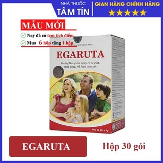 CHÍNH HÃNG Egaruta Cốm Hỗ Trợ Phục Hồi Bệnh Động Kinh, Tăng Động (tích 6 tem được 1 hộp)