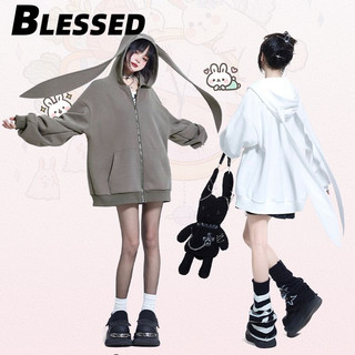 Blessed Áo Khoác hoodie áo khoác nữ zip hoodie Thoải mái Popular Durable INS WWY23911ZO 34Z240818