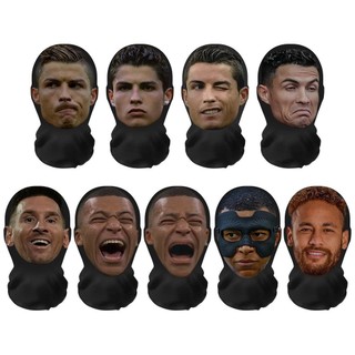 Ngôi Sao 3D Mặt nạ Hiển Thị Giả Lừa Hood Full Face 3D Mặt nạ Balaclava Halloween Trang Phục Mặt nạ