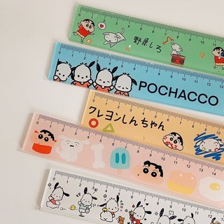 Crayon Shin-chan 15cm đáng yêu phim hoạt hình công cụ đo lường công cụ vẽ văn phòng văn phòng sáng tạo đồ dùng học sinh đồ dùng văn phòng quà tặng giải thưởng