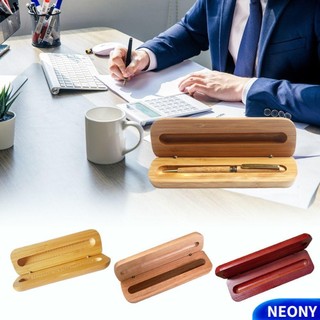 Hộp bút gỗ NEONY, Hộp bút bi thủ công sang trọng, Hộp đựng bút chữ ký di động Quà tặng trẻ em