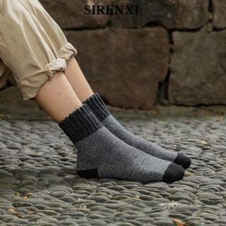 SIRENXI vớ len cashmere dày giữ ấm mùa đông chống lạnh nhiều màu tuỳ chọn cho nam