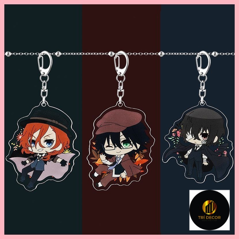 Móc Khóa Bungo Đi Lạc Chó Nakahara Chuuya Dazai osamu Bungo Đi Lạc Chó Móc Khóa Nakajima Atsushi Nak