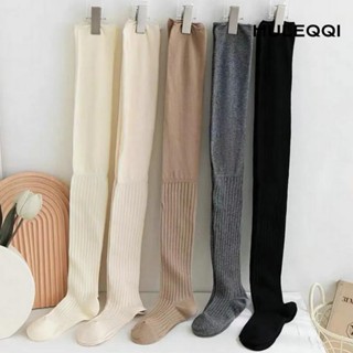 Vớ trên đầu gối, Quần đùi giữ nhiệt bằng Cotton, Quần legging cổ cao ấm áp thông thường dành cho nữ