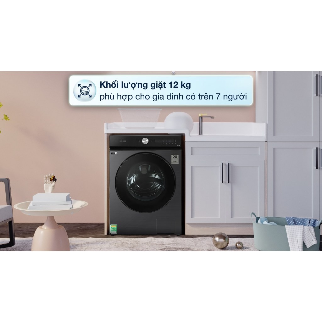 Máy giặt Samsung Inverter 12 kg WW12CB944DGBSV (Có kỹ thuật đi lắp đặt hướng dẫn sử dụng)