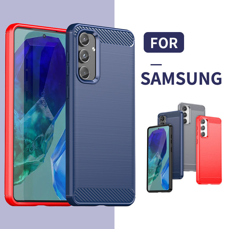 Ốp Lưng Cho Samsung Galaxy A16 5G Galaxy A16 A 16 A06 4G 5G 2024 Vỏ Điện Thoại Giáp Sợi Carbon TPU V