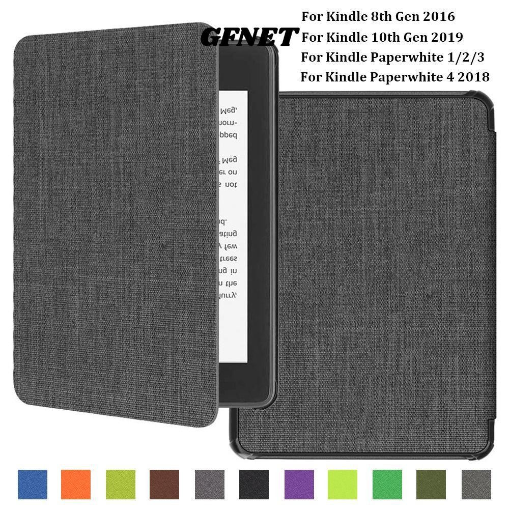 GFNET  Bao Da Tự Động Đánh Thức / Ngủ 6 "eBook Reader Vải Kết Cấu Vỏ Bảo Vệ Cho Kindle 8 / 10th Gen 