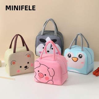  MINIFELE túi xách Túi Đựng Hộp Cơm Trưa Xách Tay Chất Liệu Dày Dặn Chống Thấm Nước Họa Tiết Hoạt Hình Phong Cách Hàn Quốc Xinh Xắn  Naranja  