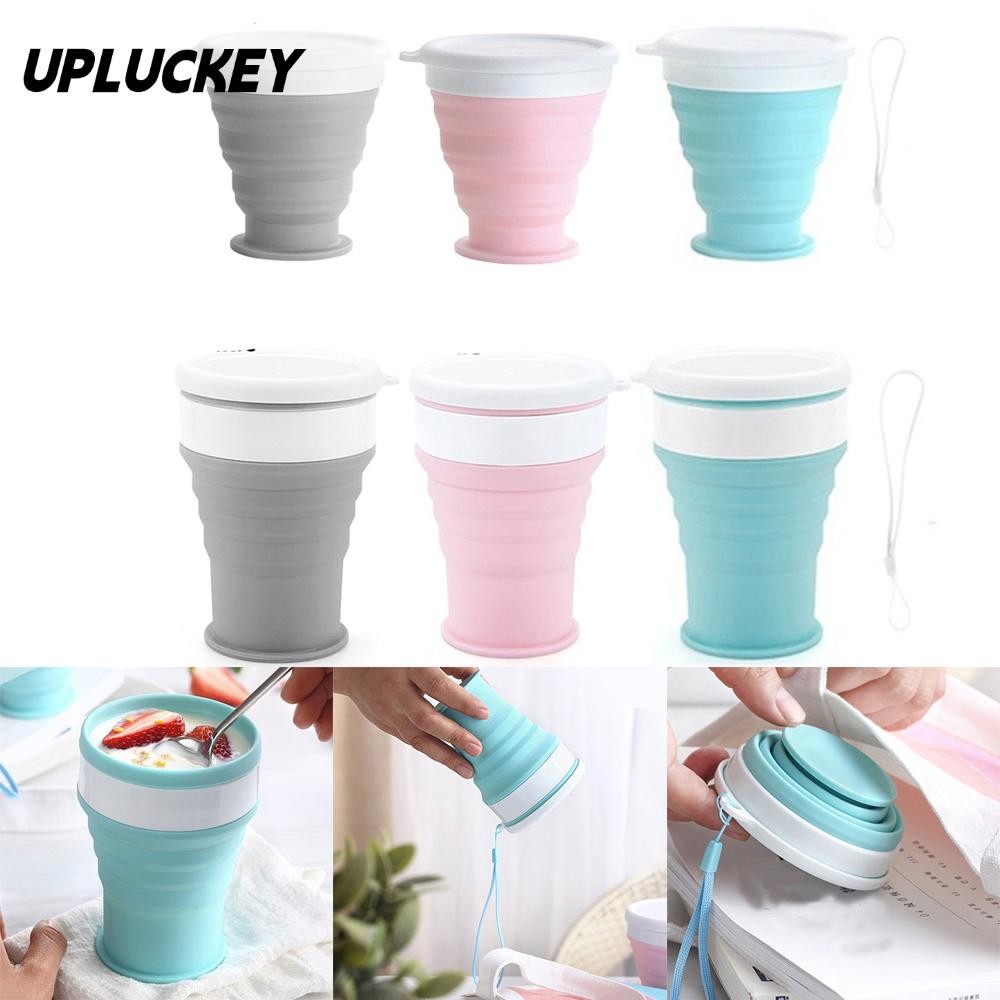 UPLUCKEY Cốc Nước Silicon Gấp Gọn 100/200/350ml