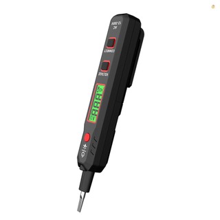Máy kiểm tra điện áp HABOTEST HT89 Máy dò điện áp tiếp xúc AC 12 ~ 300V cho dây trực tiếp / Null với đèn pin Màn hình LCD Bộ tìm điểm dừng có báo động âm thanh và ánh sáng