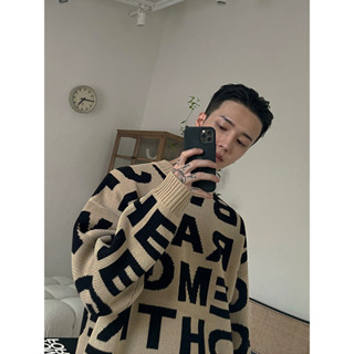 Áo Len Nam Nữ Cổ Tròn Hoạ Tiết Chữ Cái Form Rộng Chất Dày Dặn Mềm Mại Phong Cách Hàn Quốc Mới Nhất