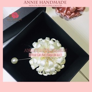 Cài Áo Hoa Cúc Ruy Băng [HANN HANDMADE - HOACAIAODEP.COM]