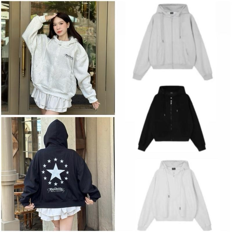 HOODIE BOXY - Áo Hoodie Boxy In Ngôi Sao Xung Quanh TheCinddy - HBC015