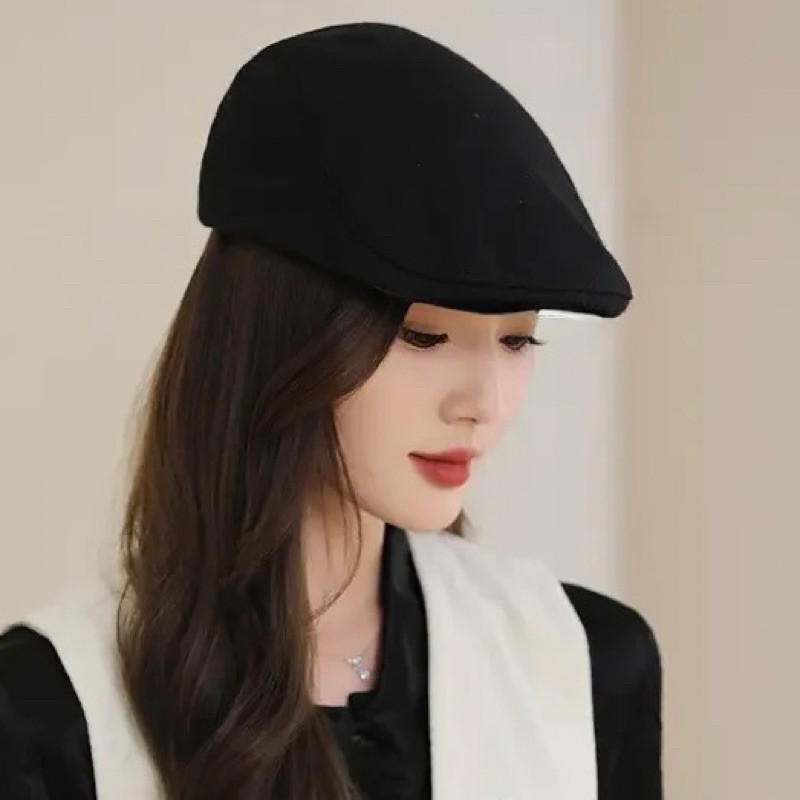 DISTRICT 5 - Nón - Mũ Trơn Beret Retro Newboys Kaki Thời Trang - Nón Mũ Bê Rê Hoa Tiêu Mũ Bánh Tiêu 