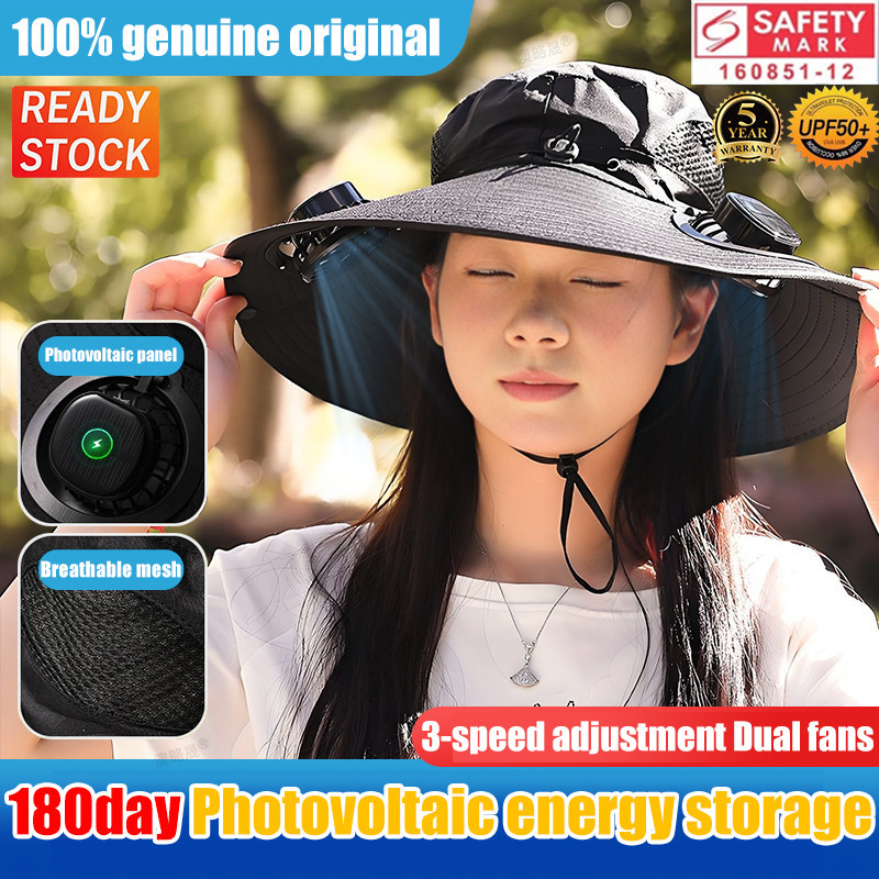 Topi Kipas Angin Mũ quạt sạc có thể tháo rời năng lượng mặt trời Mũ chống nắng ngoài trời mùa hè Mũ 
