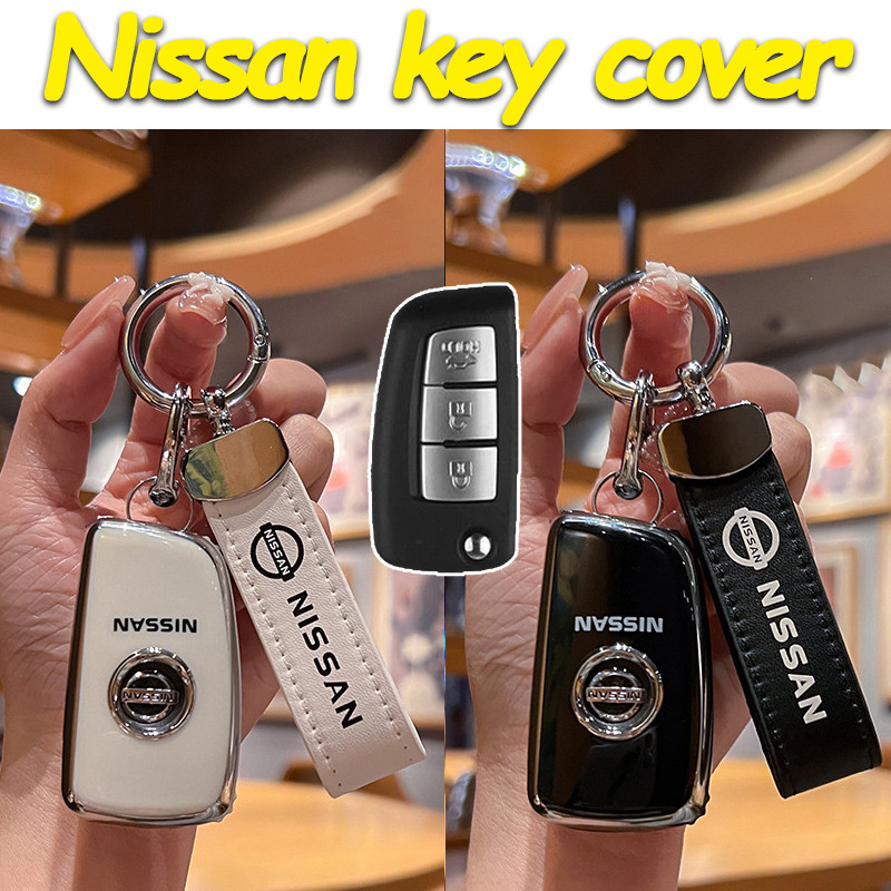 Nissan almera xe 3 nút vỏ chìa khóa từ xa almera 2020 gấp vỏ chìa khóa Nissan móc khóa