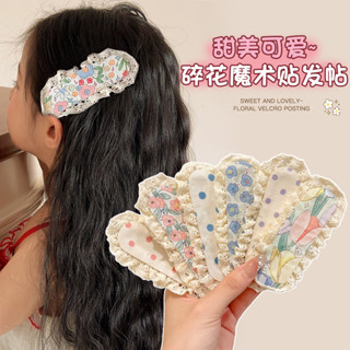 Người Phụ Nữ Cô Gái Nổ Miếng Dán Velcro Tóc Bộ Magic Dán Dán Dán Dễ Thương Flo