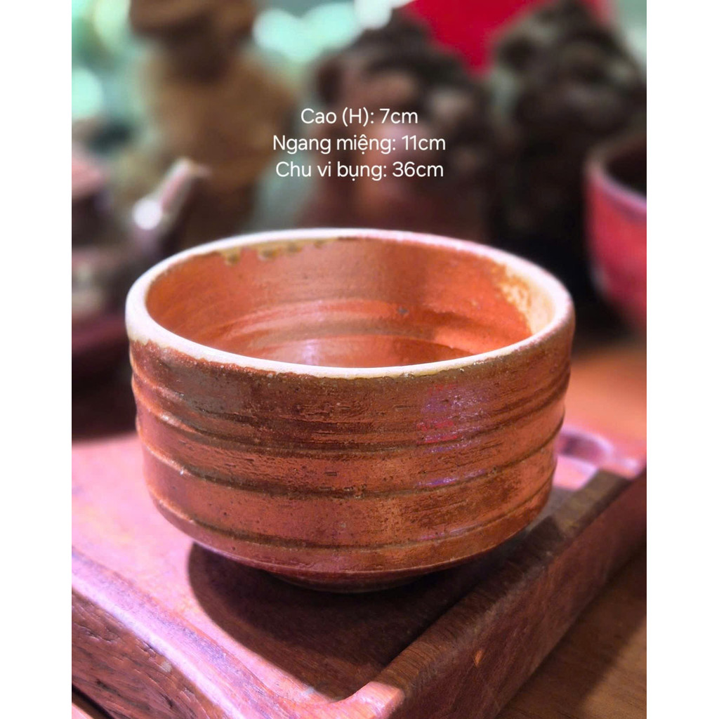 Chén Chawan - Gốm Shigaraki