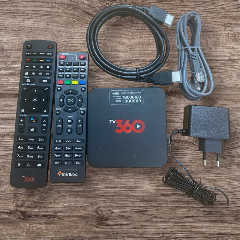 IP952- Tivi Box 360 Viettel - Android TV Box - ROM ATV11- Xem truyền hình giải trí- youtube miễn phí