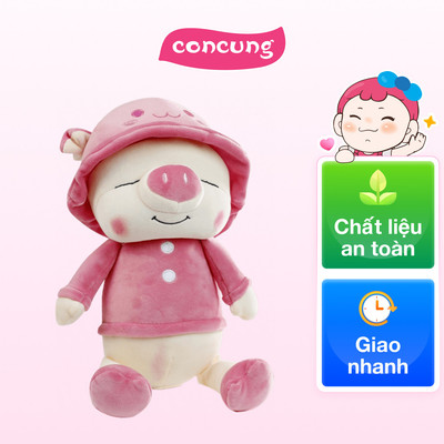 Thú bông Heo Đội Nón Áo Thêu (TM) - Giao màu ngẫu nhiên
