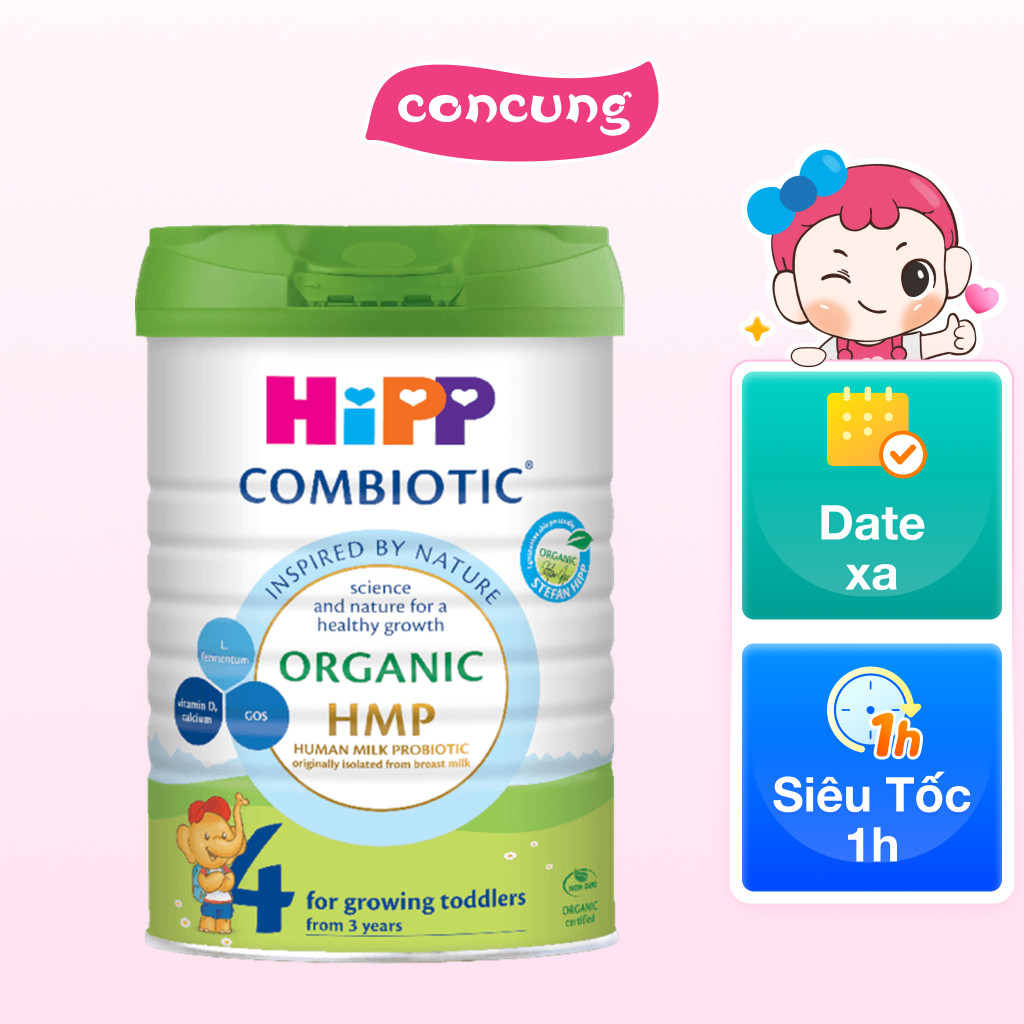 Sữa HiPP Organic Combiotic số 4 800g (từ 3 tuổi)