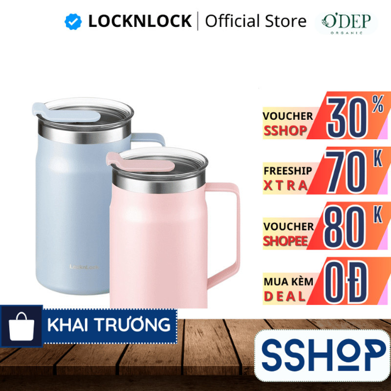 Cốc giữ nhiệt 600ml LocknLock Chính hãng Metro Table Mug LHC4282PIK - SSHOP SSO