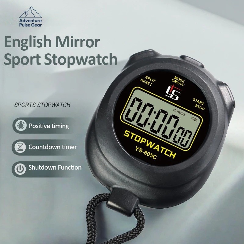 Đồng hồ bấm giờ chống nước Đồng hồ bấm giờ 0,01s Độ chính xác Đồng hồ bấm giờ thể thao kỹ thuật số Đ