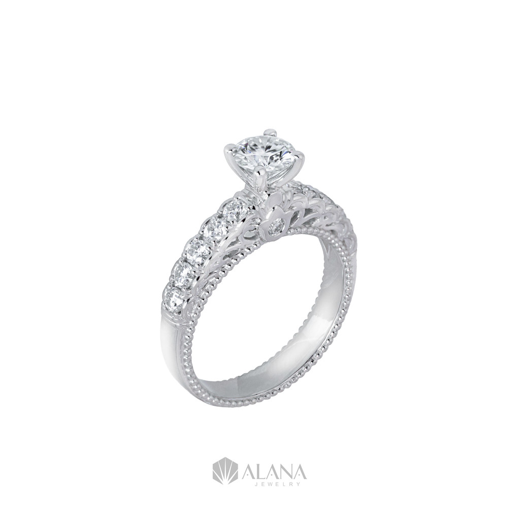 NHẪN ĐAI ĐÍNH MOISANITE CHỦ 6LI BẠC 925 (CHIẾC) – RWS060018