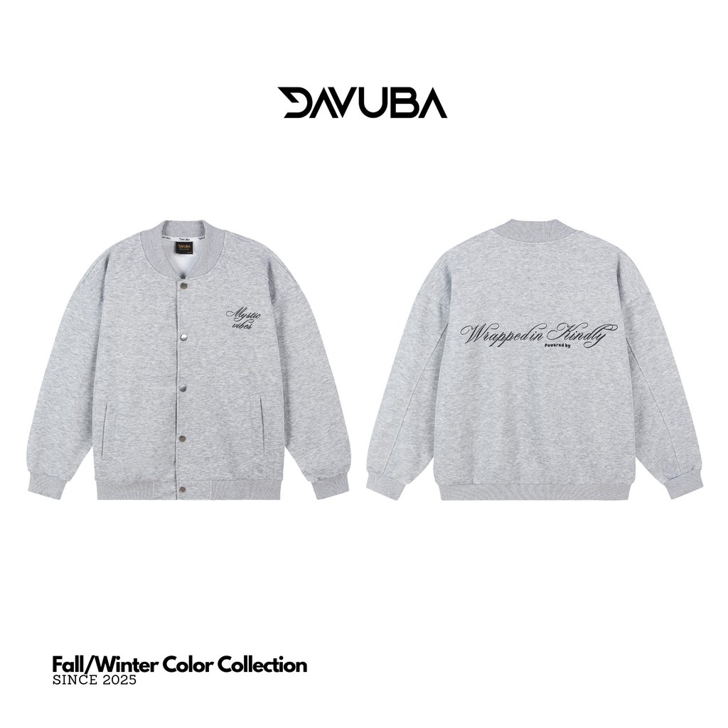 [DAVUBA] [DEAL mở bán] Áo Khoác Bomber Mystic Vibes Nỉ 2 Da Nam Nữ Dài Tay SM158 | BigBuy360 - bigbuy360.vn