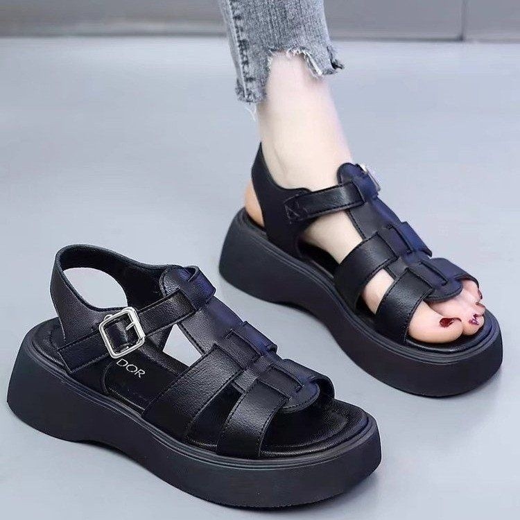 【 Free Shipping for All 】 Sandals Women's Thick Bottom Sandals Women's Thick Bottom Roman Sandals Wo