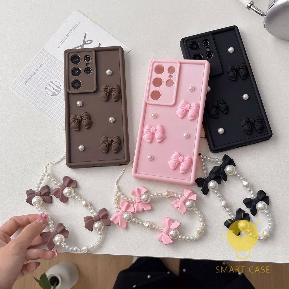 Phone Case For SAMSUNG Galaxy S25 Ultra Plus S24 S23 S22 FE A73 A56 A16 A05S TPU Butterfly Bowknot P