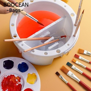 Cọ sơn xô rửa, nhựa có nắp bàn chải sơn, giá đỡ bàn chải sơn đa năng / bảng màu 3 trong 1 cọ sơn nghệ sĩ