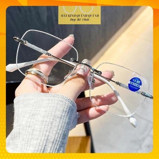  Mắt kính lão  có độ 0.5-4.0 độ cho người già trung niên kính viễn thị đọc sách báo nhìn gần form vuông sang trọng 