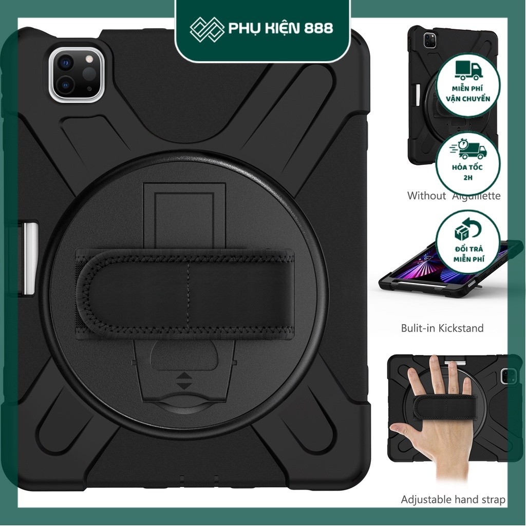 Samsung Galaxy Tab A9 Ốp Lưng Samsung Galaxy Tab A9 có mâm xoay 360 cầm tay kèm chân dựng