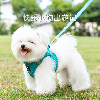 Chó Bốn Mùa Thoáng Khí Cơ Bản Tương Phản Màu Sắc Dải Phản Quang Lực Kéo Dây Đeo Ngực Mèo Đi Chơi Chó Đi Bộ Dây Đồ Cho Thú Cưng
