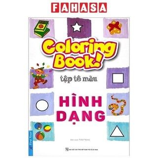 Sách coloring book - tập tô màu - hình dạng