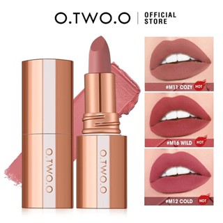 O.two.o Son Môi Matte Chống Thấm Nước Sương Mù Son Bóng Chống Dính Cốc Lâu Dài Son Môi Matte Velvet