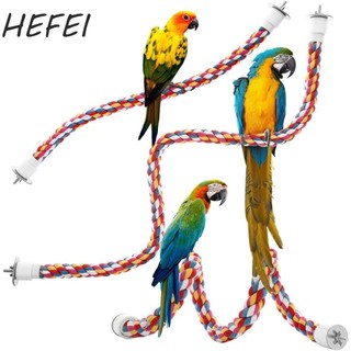 HEFEI chơi chim Phụ kiện lồng tương tác cho thú cưng Perches đầy màu sắc