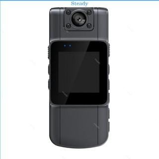 Camera đeo chuyên nghiệp ổn định 180°Ống kính xoay Máy quay phim di động Máy ghi Video thể thao Tấm che đêm hồng ngoại 1080P