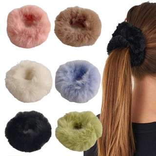 Màu Kẹo Co Giãn Tóc Scrunchie Mềm Mại Sang Trọng Tóc Nữ Sang Trọng Phụ Kiện Tóc Scrunchie V2Y5