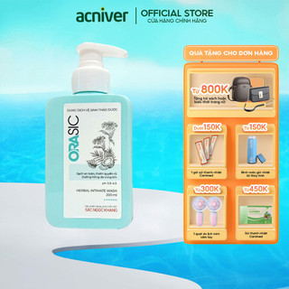 Dung dịch vệ sinh phụ nữ ORASIC Sắc Ngọc Khang Tinh chất lá trầu không Giúp Làm Sạch Dưỡng Ẩm Cân Bằng PH Chai 200ml