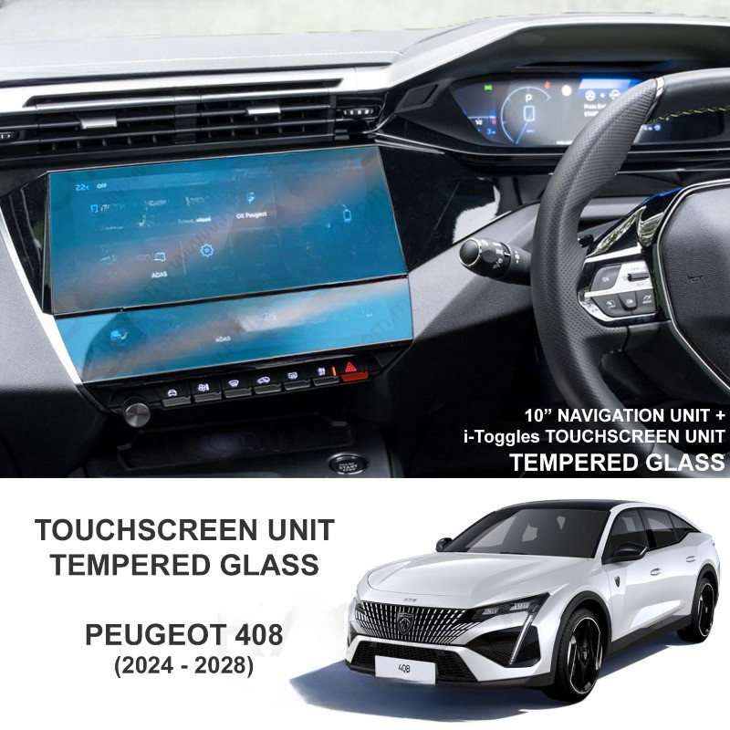 Peugeot 408 Kính Cường Lực Bảo Vệ Peugeot 408 Bảo Vệ Màn Hình Peugeot 408 i-Toggles Kính Màn Hình Pe