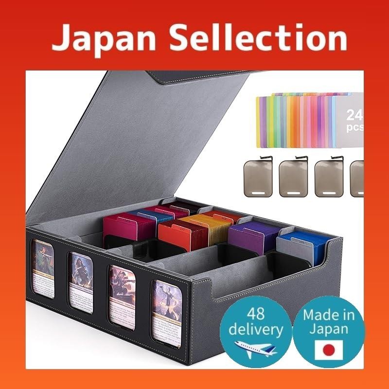 Deck case, trading card case, card case, storage box with 1800+ display slots, divider board, and ca