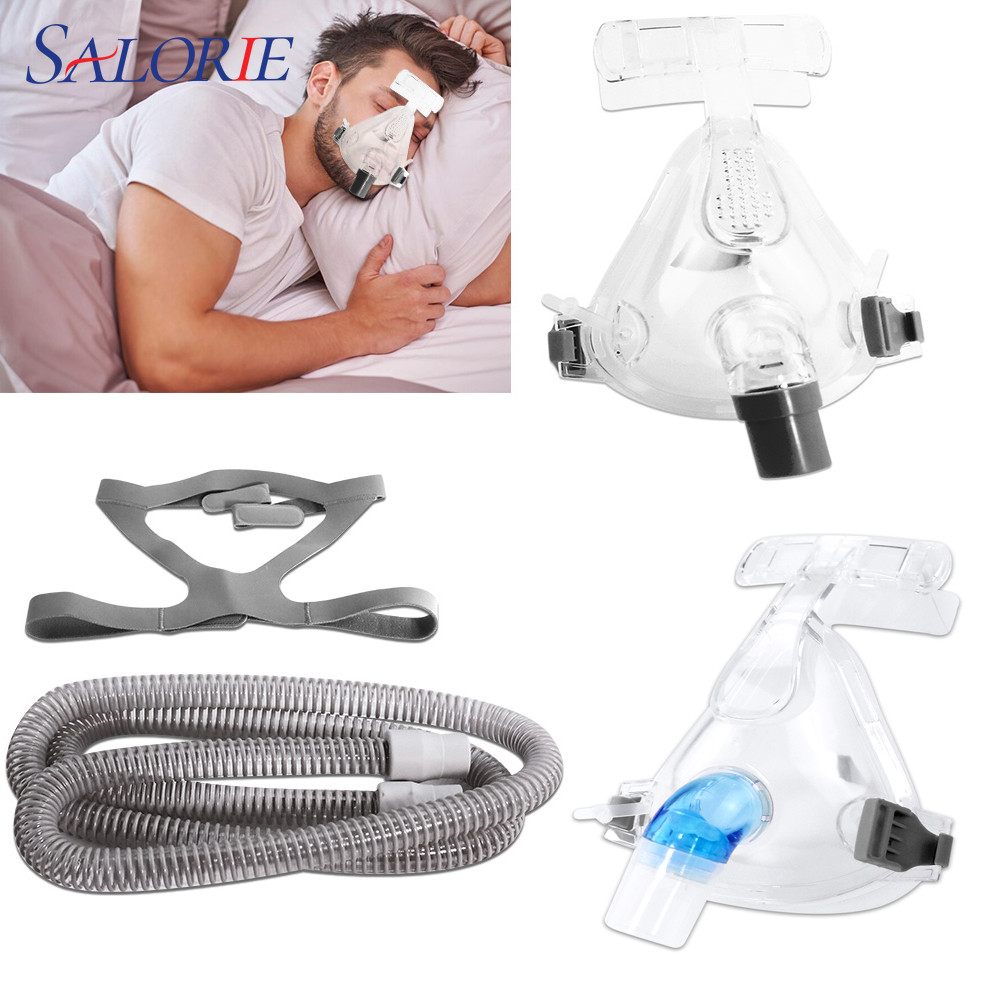 Mặt nạ Salorie CPAP Mặt nạ toàn mặt có khung mũ để ngưng thở Chống ngáy Máy trợ giúp ngủ cho máy CPAP / BMC / BPAP