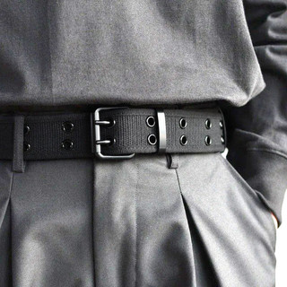 Châu Âu Mỹ Doanh Nhân Vải Nam Phù Hợp Với Thời Trang Đôi Pin Khóa Thắt Lưng Slim-fit Quần Jean Đơn Giản Ngoài Trời Chiến Thuật Đai