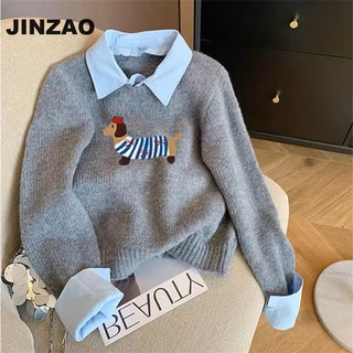 JINZAO áo len cardigan áo khoác cardigan Thời trang phổ biến xu hướng Stylish WLQ2491W25 40Z240930